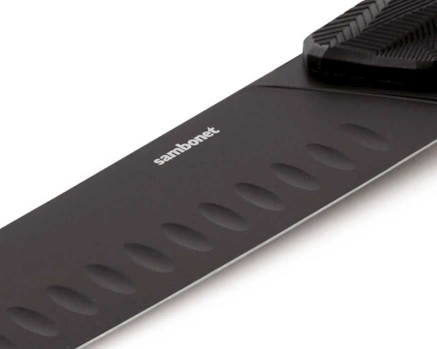 Oriental kitchen knife Black Edge steel Sambonet