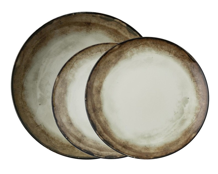 Servizio piatti Shade Earth porcellana 12 pezzi Sambonet