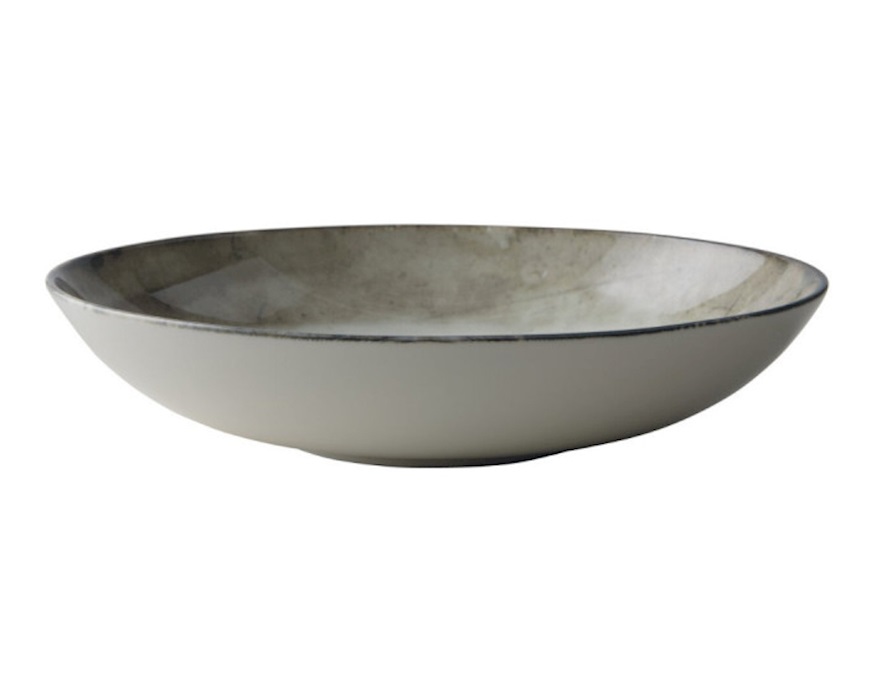 Piatto ovale fondo Shade Earth porcellana Sambonet