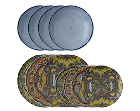 Servizio piatti Mandala porcellana 12 pezzi Sambonet