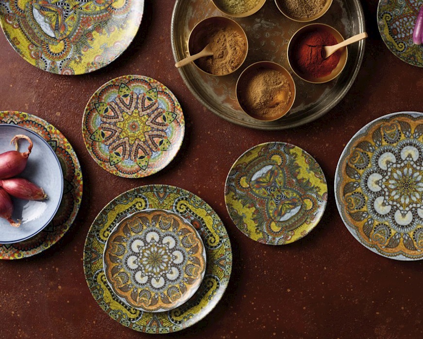 Servizio piatti Mandala porcellana 12 pezzi Sambonet