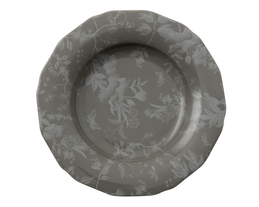 Servizio piatti Garden Glamour Grey porcellana 12 pezzi Sambonet
