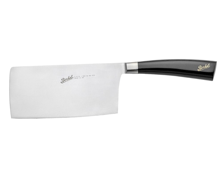 Coltello cuoco cinese Elegance acciaio con manico nero Berkel