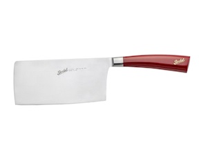 Coltello cuoco cinese Elegance acciaio con manico rosso Berkel