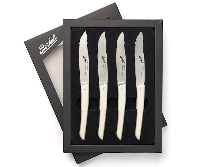 Set coltelli bistecca Color acciaio crema 4 pezzi Berkel