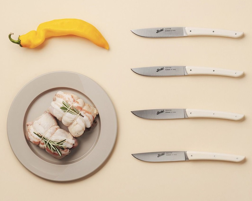 Set coltelli bistecca Color acciaio crema 4 pezzi Berkel