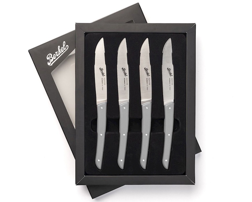 Set coltelli bistecca Color acciaio grigio 4 pezzi Berkel