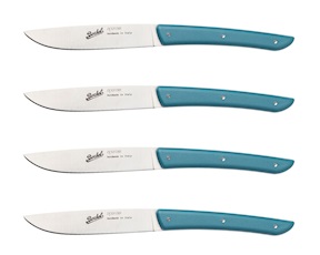 Set coltelli bistecca Color acciaio blu petrolio 4 pezzi Berkel