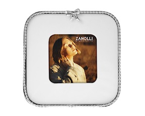 Cornice in metallo lucido con fiocco Selezione Zanolli