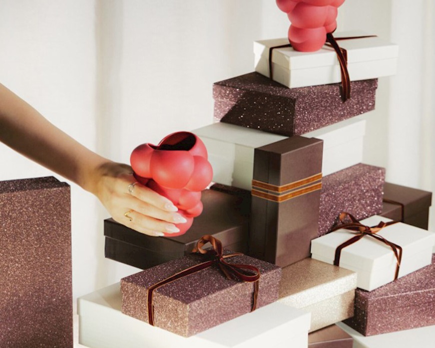 Vaso Skum porcellana ruby Rosenthal