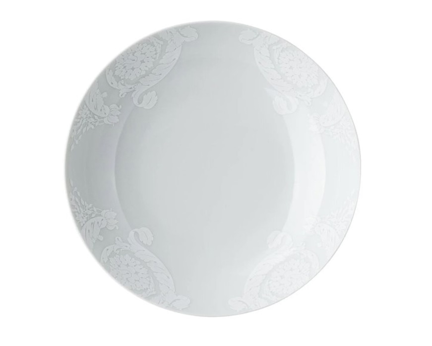 Piatto fondo Barocco 92 bianco porcellana Versace