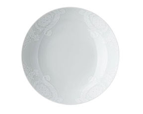 Piatto fondo Barocco 92 bianco porcellana Versace