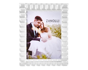 Cornice in vetro con decoro smeraldo Selezione Zanolli