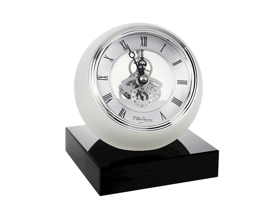 Orologio da tavolo cristallo con movimento a vista Ottaviani