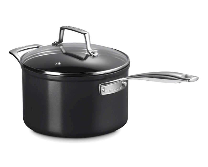 Casseruola manico lungo Essential in ceramica antiaderente con coperchio Le Creuset