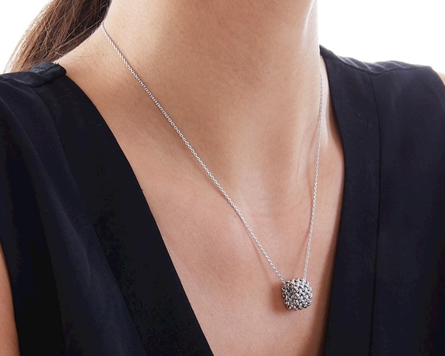 Necklace Chicco silver with rhodium pendant Unoaerre