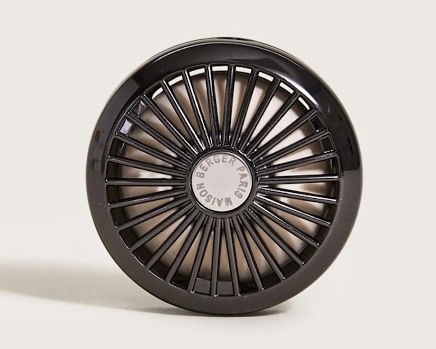 Car diffuser Gun Metal with Liliflora refill Maison Berger Paris