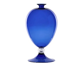 Vaso Veronese vetro di Murano zaffiro Venini
