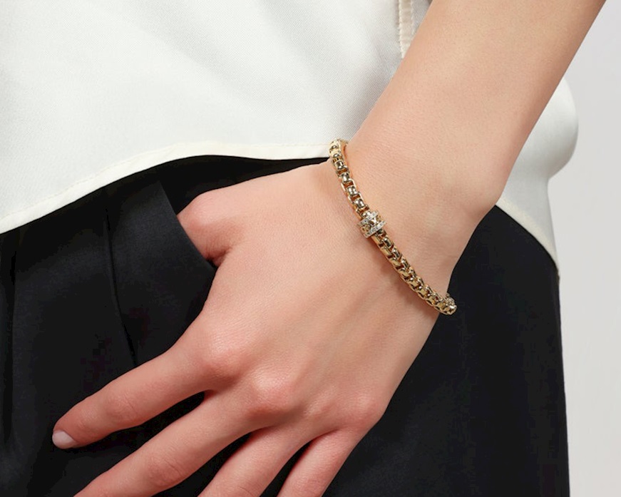 Bracelet Classica in gilded bronze Unoaerre