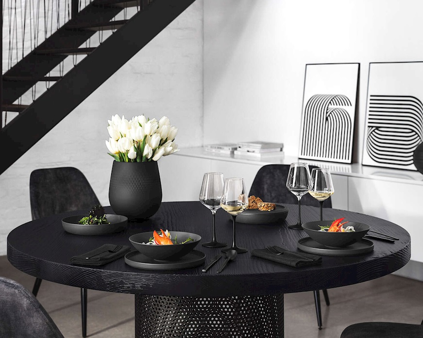 Iconic La Boule porcellana Nero 7 pezzi Villeroy & Boch
