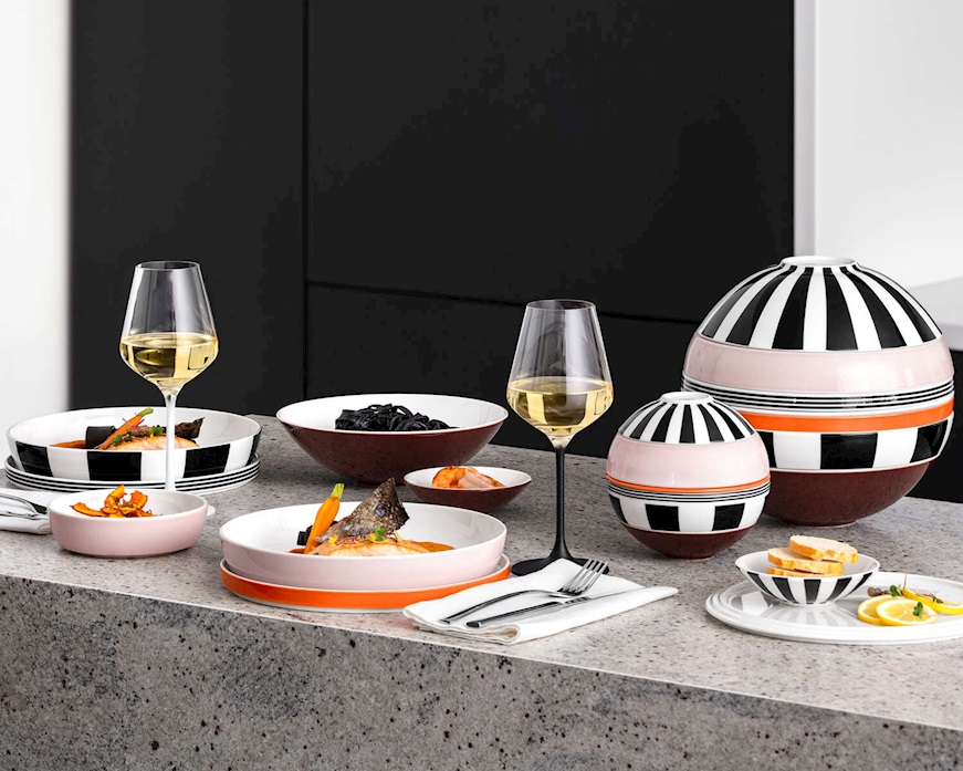 Iconic La Boule porcellana Memphis 7 pezzi Villeroy & Boch
