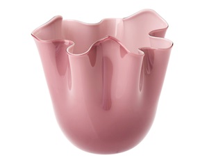 Vaso Fazzoletto vetro di Murano ametista Venini