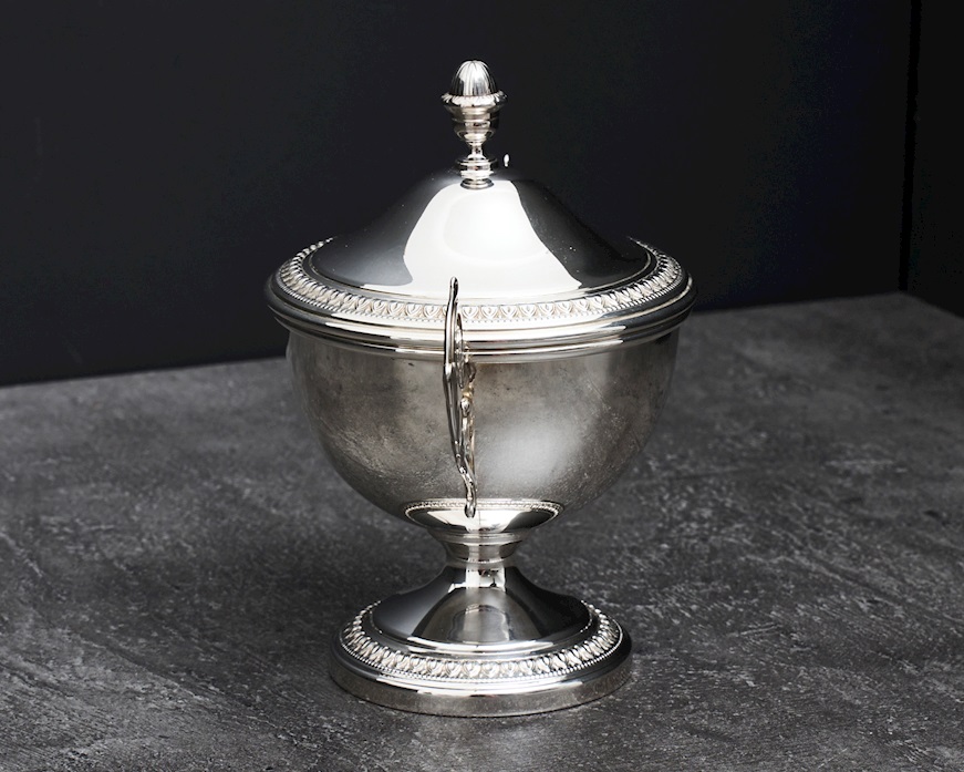 Sugar bowl silver 169 grammi in Empire style Zanolli Vintage