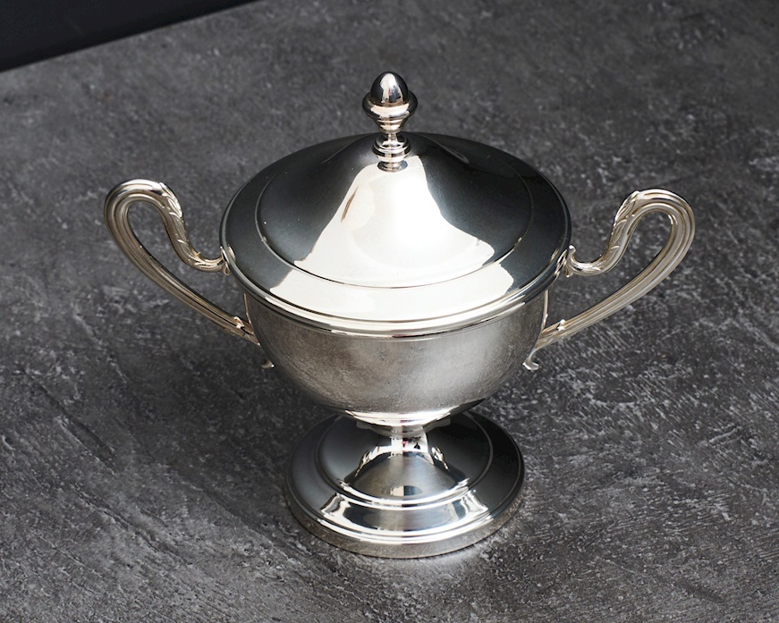 Sugar bowl silver 183 grammi Zanolli Vintage