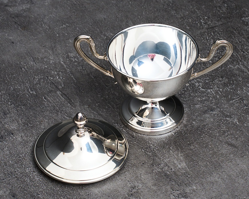 Sugar bowl silver 183 grammi Zanolli Vintage