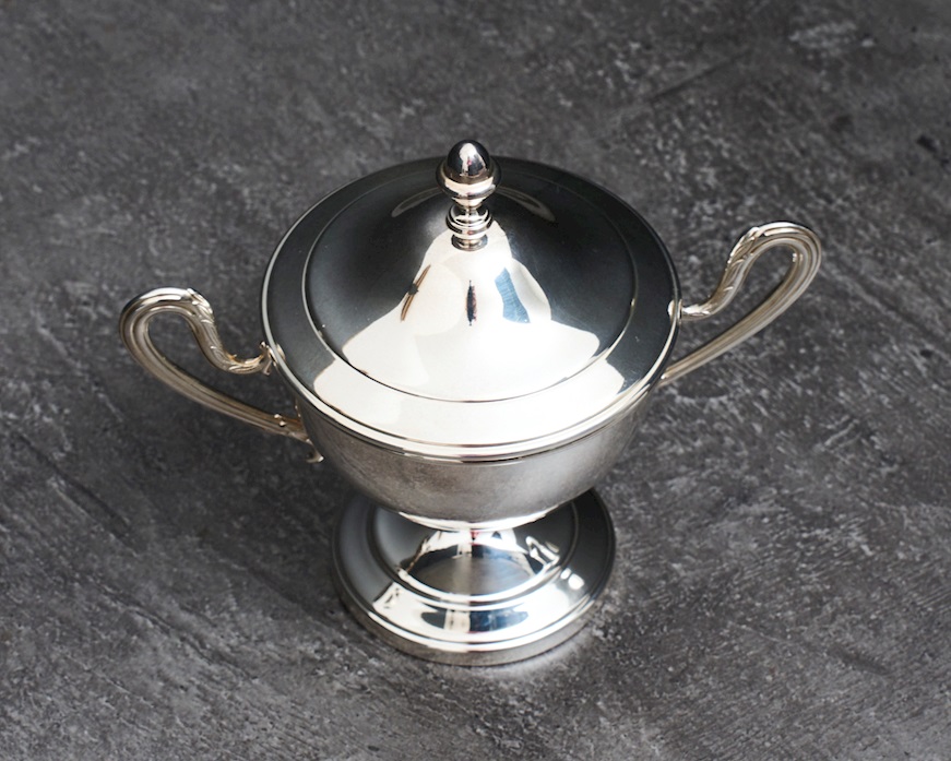 Sugar bowl silver 183 grammi Zanolli Vintage