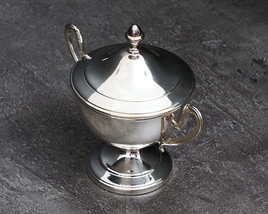 Sugar bowl silver 183 grammi Zanolli Vintage