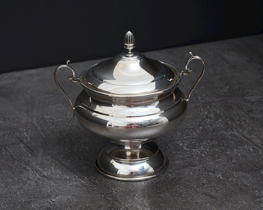Sugar bowl silver 142 grammi Zanolli Vintage