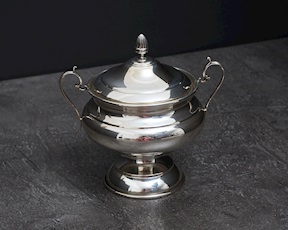 Sugar bowl silver 142 grammi Zanolli Vintage