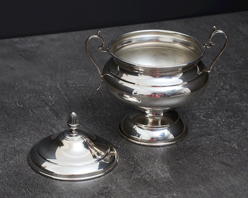 Sugar bowl silver 142 grammi Zanolli Vintage