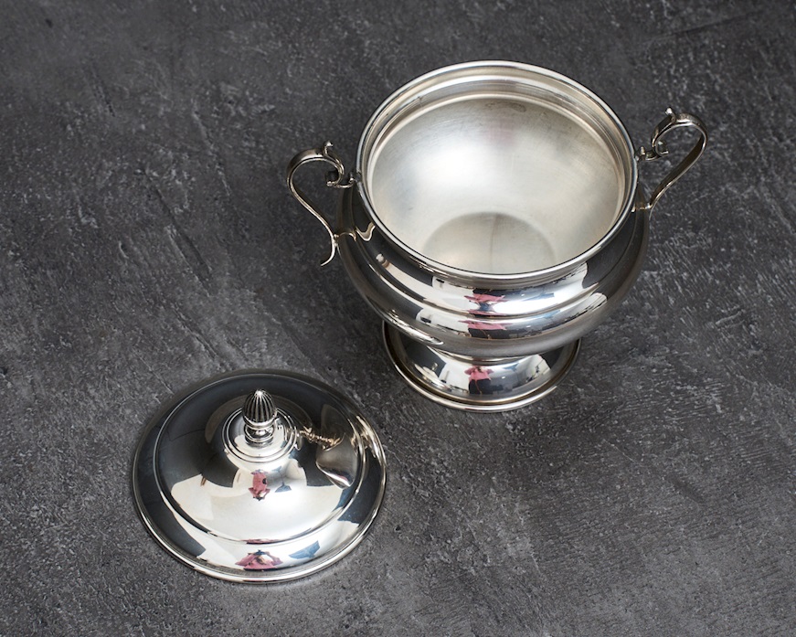 Sugar bowl silver 142 grammi Zanolli Vintage