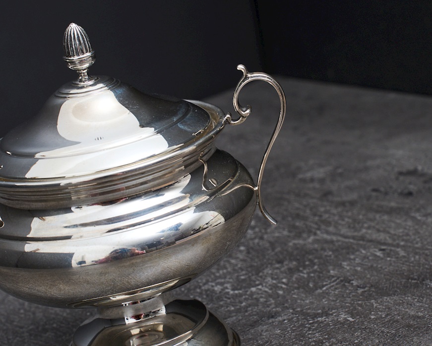 Sugar bowl silver 142 grammi Zanolli Vintage
