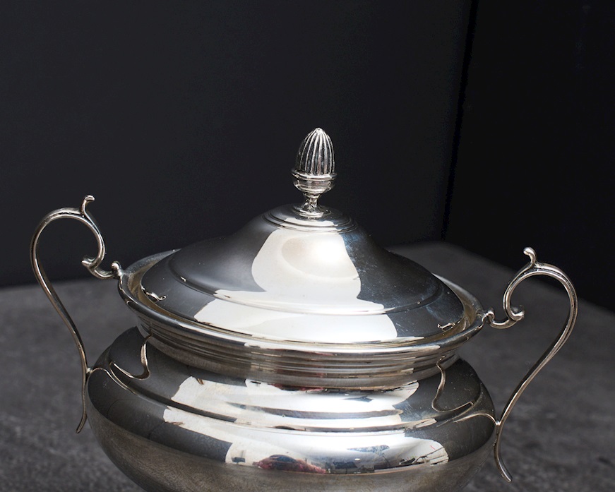 Sugar bowl silver 142 grammi Zanolli Vintage