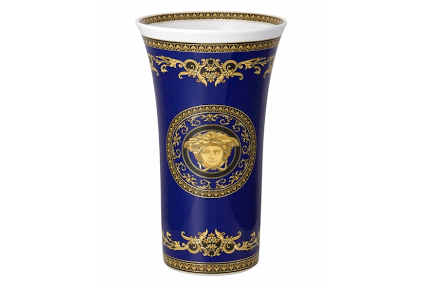 Vaso Medusa Blue porcellana Versace