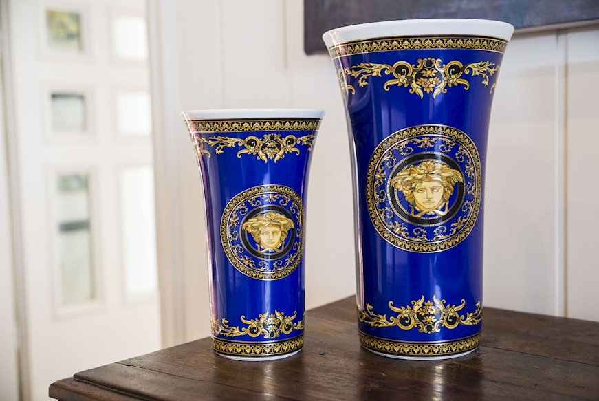 Vaso Medusa Blue porcellana Versace