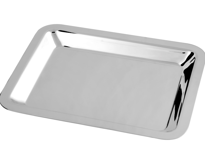 Vassoietto portapenne rettangolare silver plated Selezione Zanolli