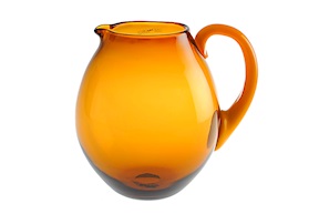 Caraffa Dandy vetro di Murano girasole marrone Nasonmoretti