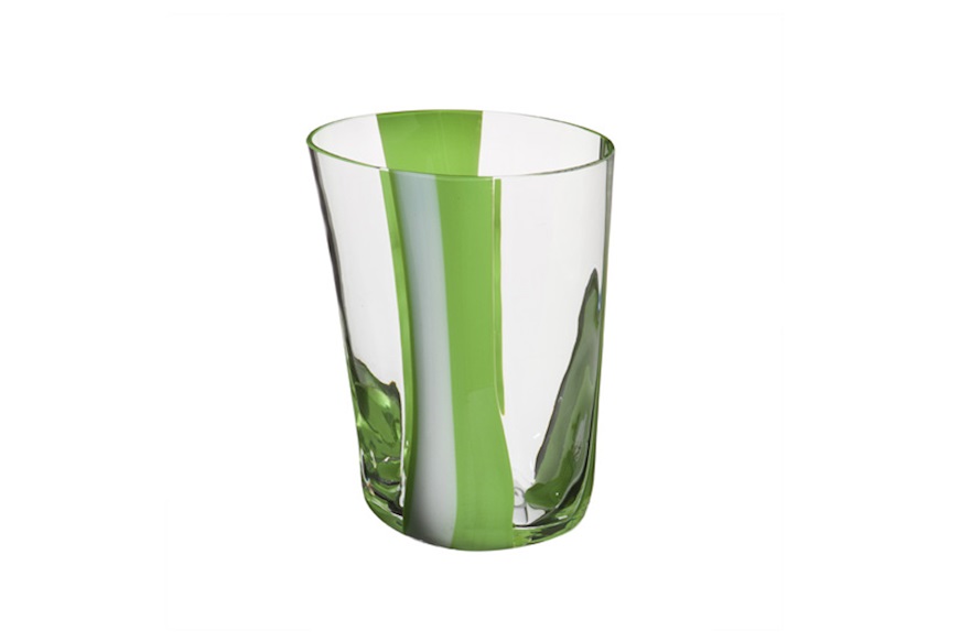 Water glass Bora Murano glass 2014 Italia Collection Carlo Moretti