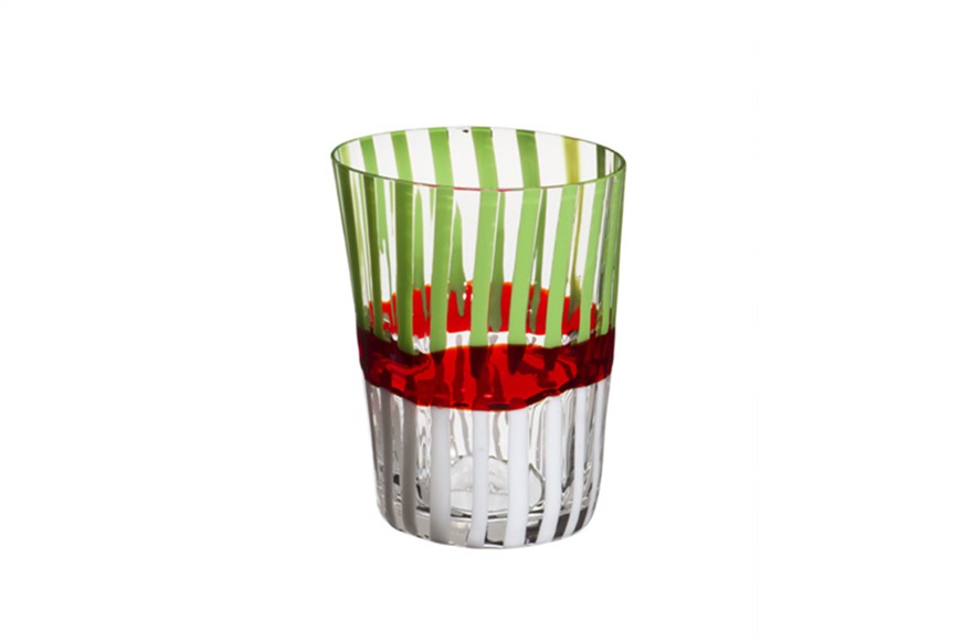 Water glass Bora Murano glass 2014 Italia Collection Carlo Moretti