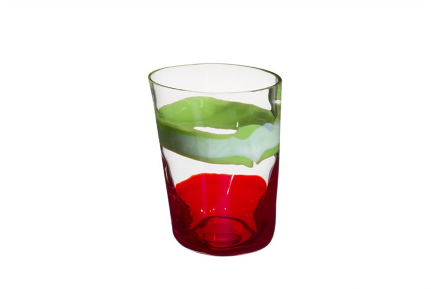 Water glass Bora Murano glass 2014 Italia Collection Carlo Moretti