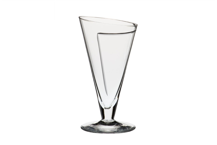 Wine goblet Cartoccio Murano glass Carlo Moretti