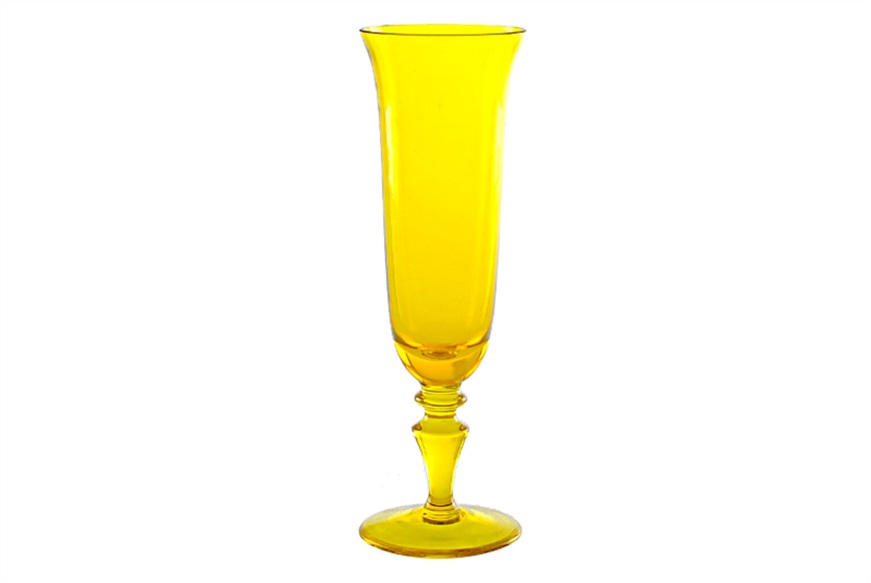 Flute 8/77 vetro di Murano giallo Nasonmoretti
