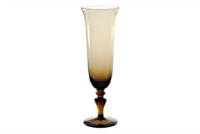 Flute 8/77 Murano glass brown Nasonmoretti
