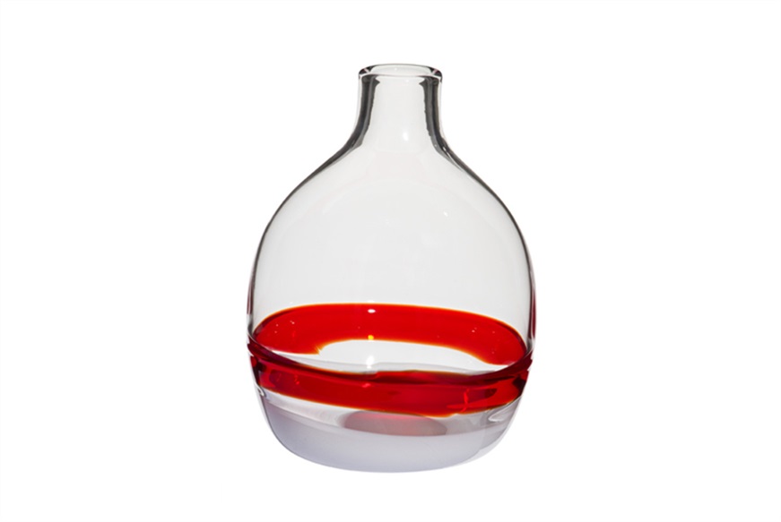 Vase Singleflower Italia Murano glass Carlo Moretti