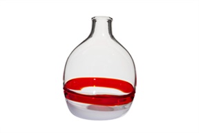 Vase Singleflower Italia Murano glass Carlo Moretti
