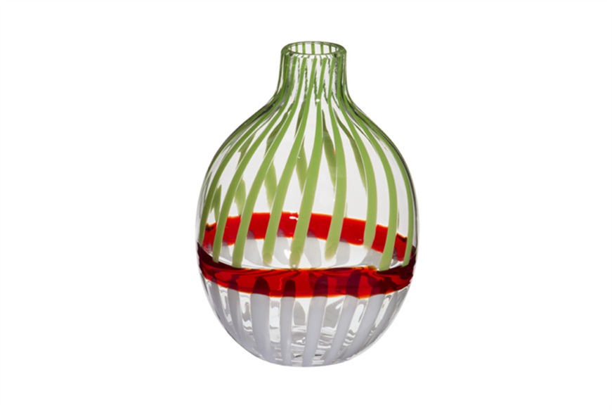 Vase Singleflower Italia Murano glass Carlo Moretti